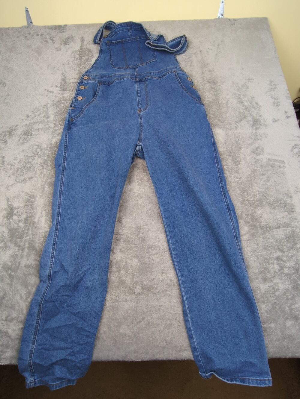 Denim Blue Women's Jean Overalls Jumpsuit